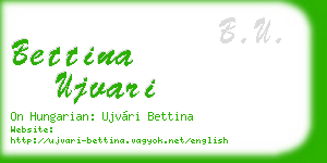 bettina ujvari business card