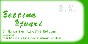 bettina ujvari business card